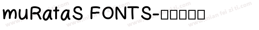 muRataS FONTS字体转换